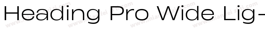 Heading Pro Wide Lig字体转换